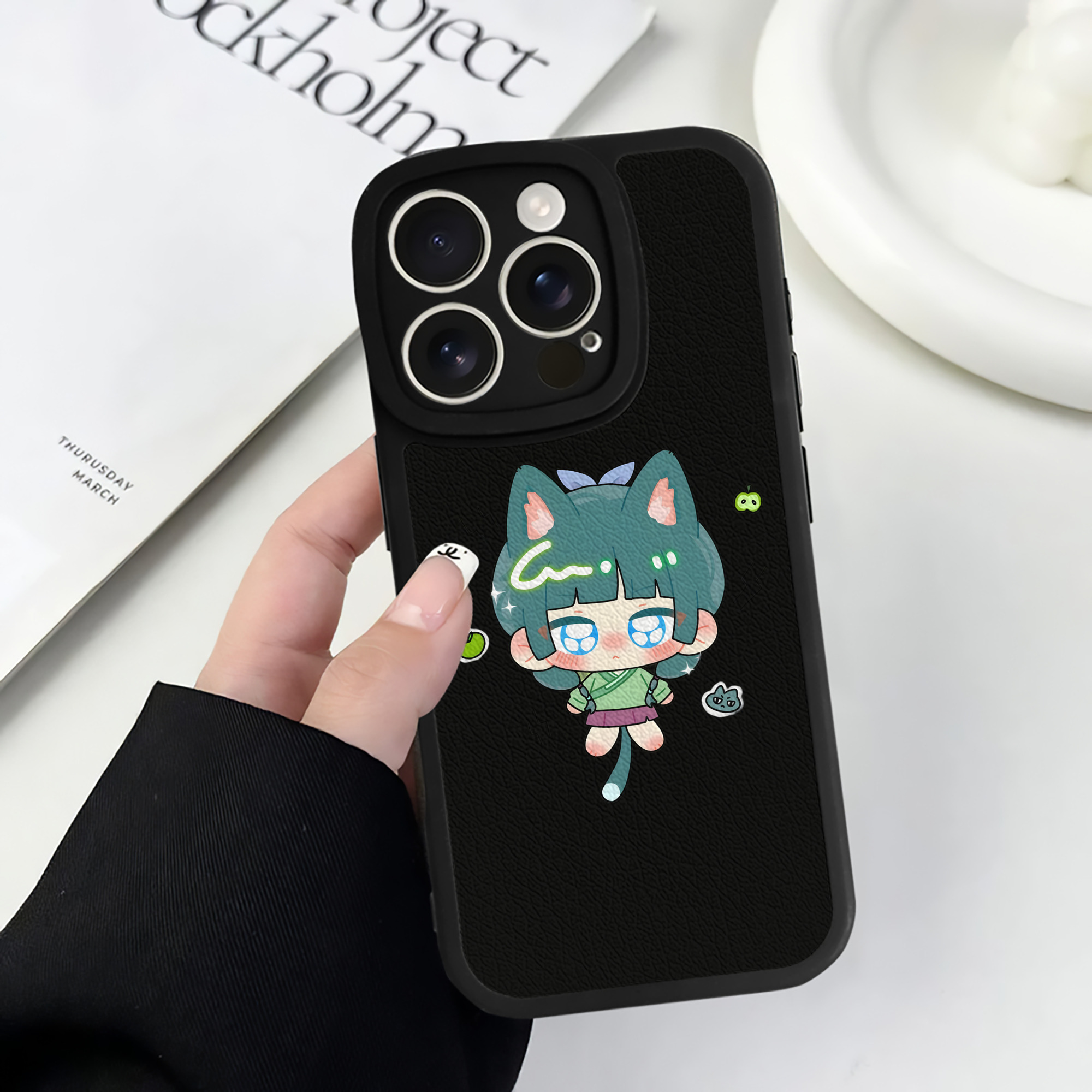薬屋のひとりごと The Apothecary Diaries 【iPhone 16シリーズ対応】シリコンスマホケース（レザー調） 材質：シリコン